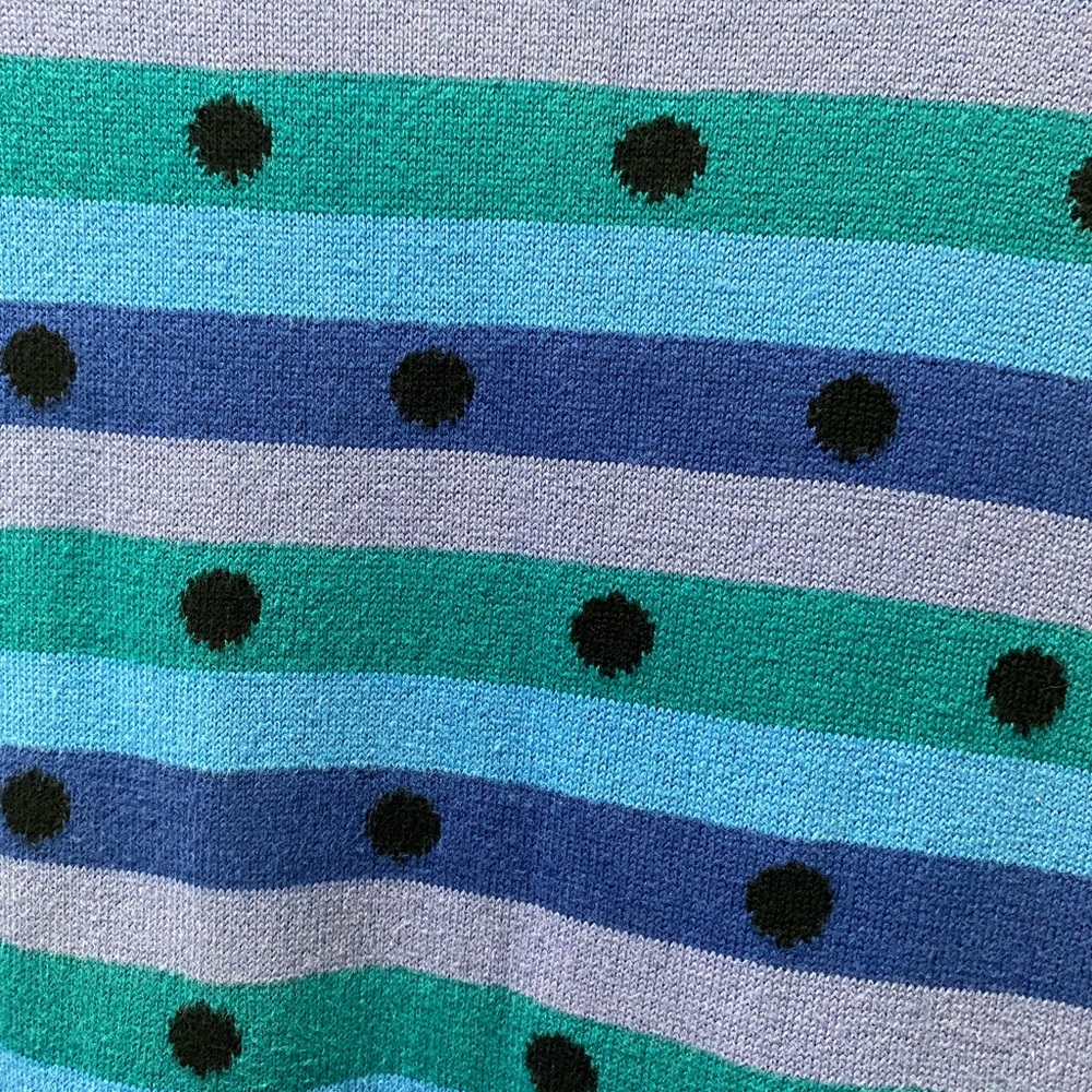 Talbots Blue and Purple Striped Sweater - Picture 3 of 6